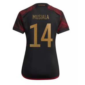 Lacne Ženy Futbalové dres Nemecko Jamal Musiala #14 MS 2022 Krátky Rukáv - Preč